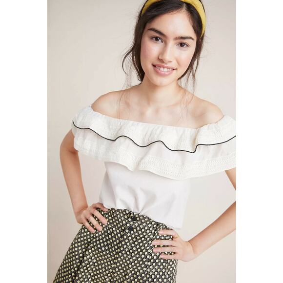 NEW Anthropologie Organza Blouse by Amit Aggarwal Size Small - Picture 3 of 4